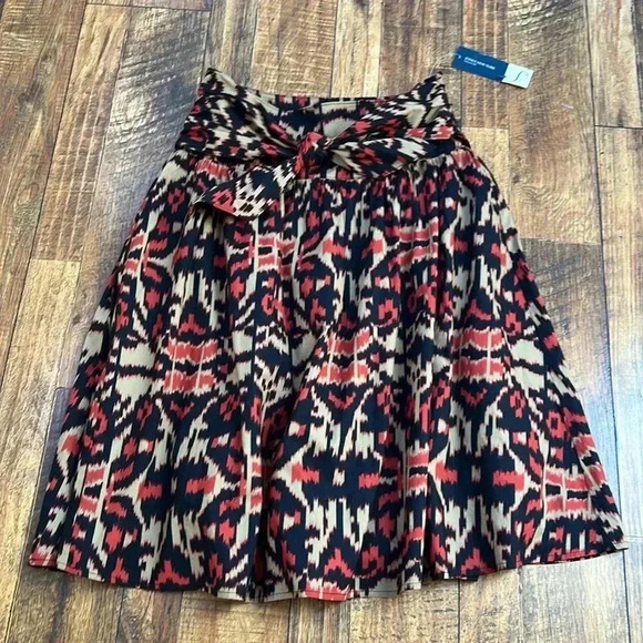 NWT Jones New York  Printed Skirt With Tie Sash 4 - Picture 11 of 11